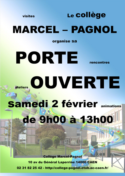 Porte ouverte collège Marcel Pagnol