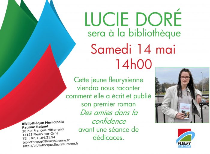 Affiche rencontre Lucie DORE
